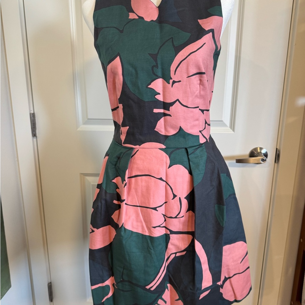 GAP Pink and Green Floral Mini Dress